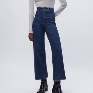 Zara Marine Straight High Rise Jeans